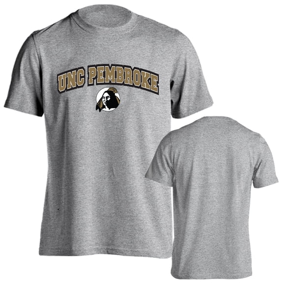 University of North Carolina Pembroke Braves Classic Arch with Mascot Short Sleeve T-Shirt