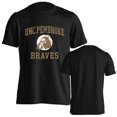 thumbnail image 1 of University of North Carolina Pembroke Braves Distressed Retro Short Sleeve T-Shirt, 1 of 4