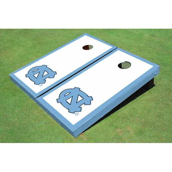 University of North Carolina "UNC" Blue Matching Border Cornhole Boards