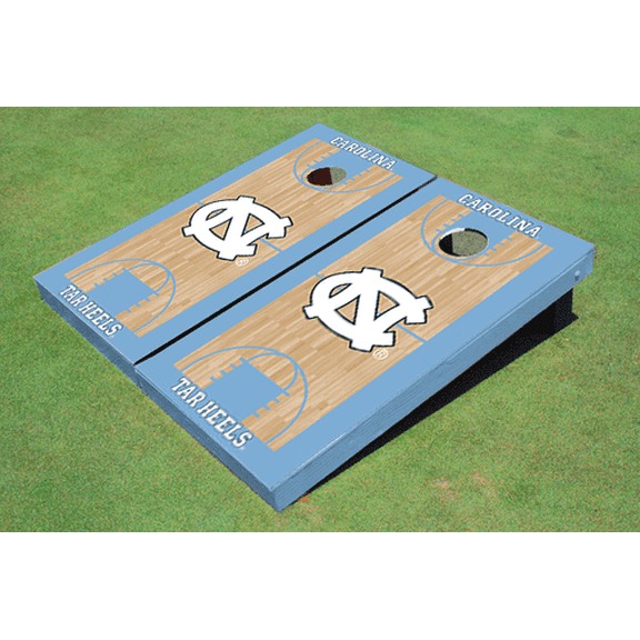 University of North Carolina "UNC" Matching Unc Basketball Court Custom Cornhole Board