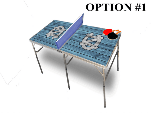 University of North Carolina "UNC" Portable Table Tennis Ping Pong Folding Table w/Accessories