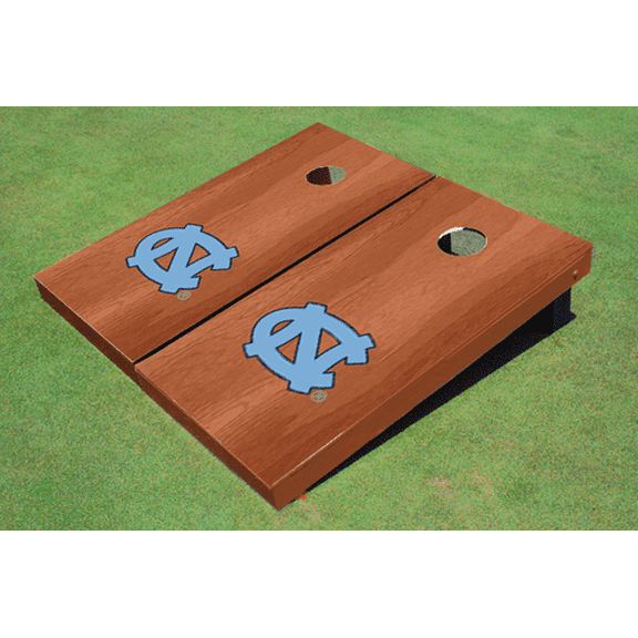 University of North Carolina "UNC" Solid Rosewood Cornhole Boards