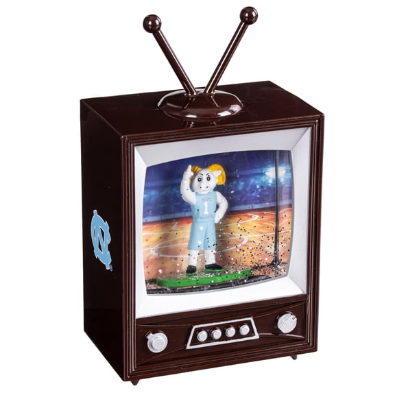 North Carolina Tar Heels 8" Vintage TV Water Globe Lantern with Mascot