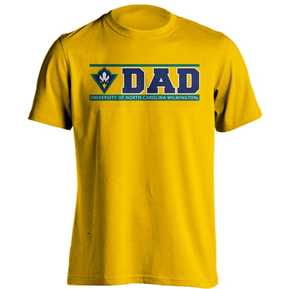 University of North Carolina Wilmington Seahawks Dad Proud Parent Short Sleeve T-Shirt