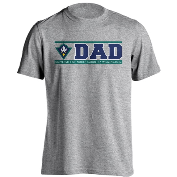 University of North Carolina Wilmington Seahawks Dad Proud Parent Short Sleeve T-Shirt