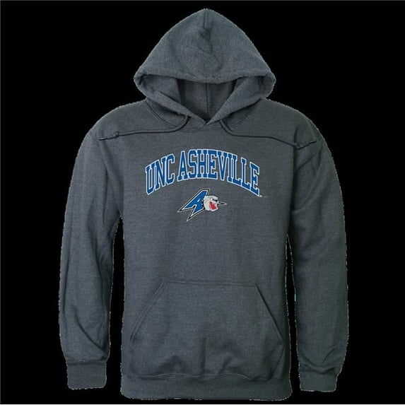 University of North Carolina at Asheville Bulldogs Campus Hoodie, Heather Charcoal - Extra Large
