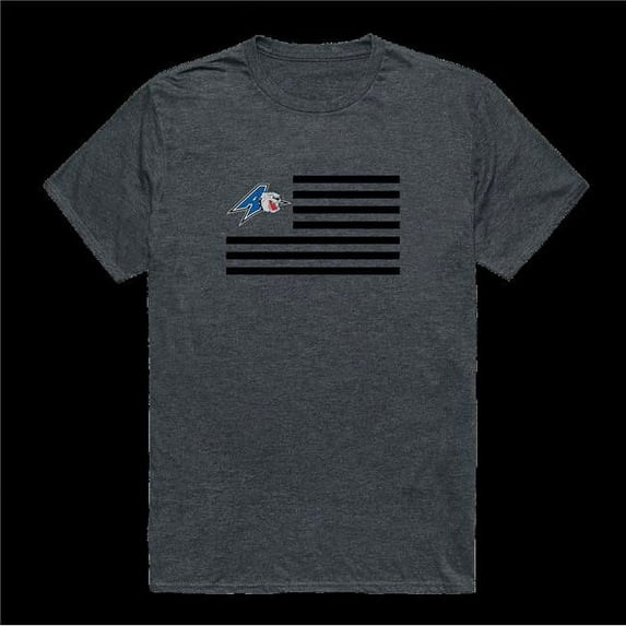 University of North Carolina at Asheville Bulldogs Flag T-Shirt, Heather Charcoal - 2XL