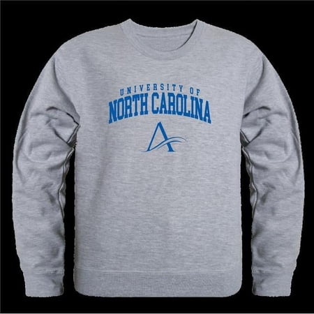 University of North Carolina at Asheville Bulldogs Seal Crewneck Sweatshirt, Heather Grey - Medium