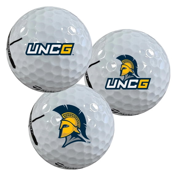 University of North Carolina at Greensboro Spartans Logo Edition Taylormade Distance+ Golf Balls 12-Pack (Dozen)