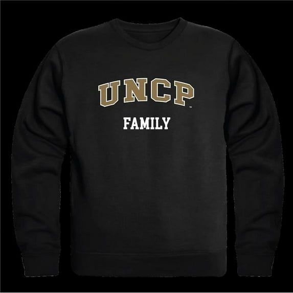 University of North Carolina at Pembroke Braves Family Crewneck Sweatshirt, Black - Extra Large