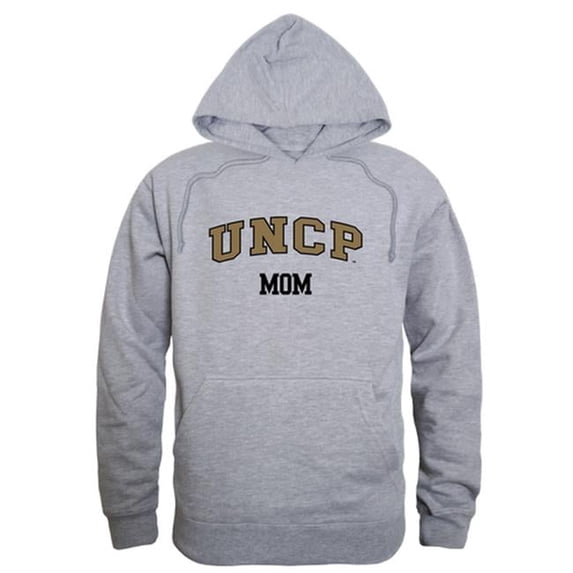 University of North Carolina at Pembroke Womens Mom Hoodie, Heather Gray - Large