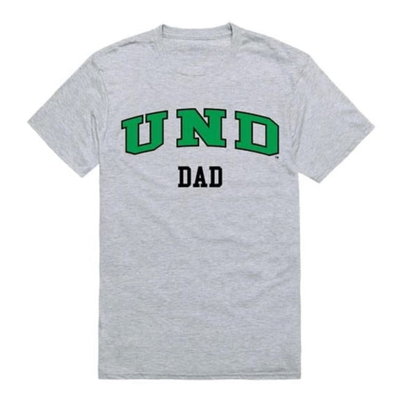 University of North Dakota College Dad T-Shirt, Heather Grey - Extra Large