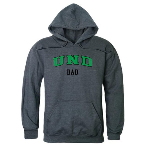 University of North Dakota Dad Hoodie, Heather Charcoal - Medium