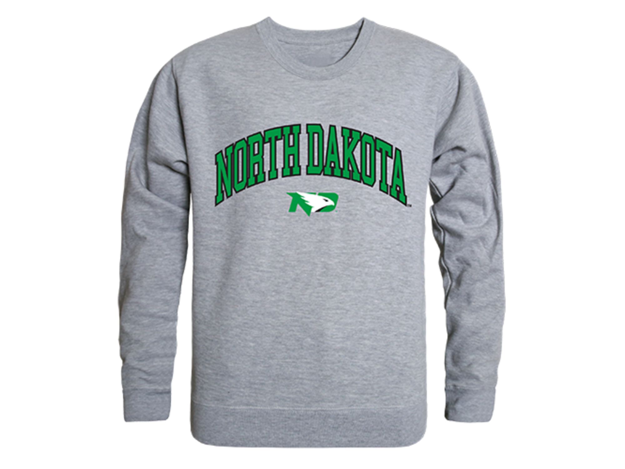 University of North Dakota Fighting Sioux Campus Crewneck Shirt Heather Grey - image 1 of 2