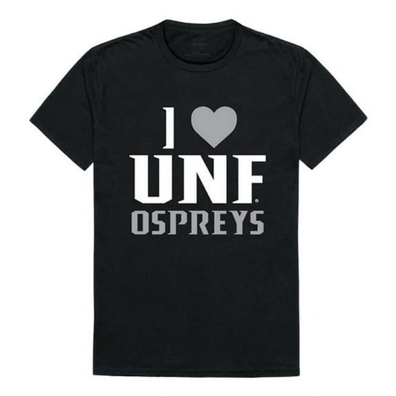 University of North Florida I Love T-Shirt, Black - 2XL