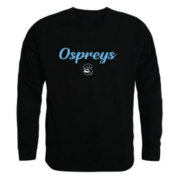 University of North Florida Ospreys Script Crewneck Sweatshirt, Black - Medium
