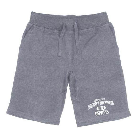 University of North Florida Property Shorts, Heather Grey - Medium