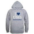 thumbnail image 1 of University of North Georgia Nighthawks I Love Hoodie, Heather Grey - Large, 1 of 1