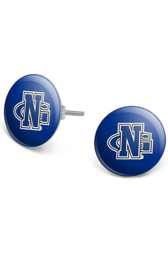 University of North Georgia Primary Novelty Silver Plated Stud Earrings[j982]