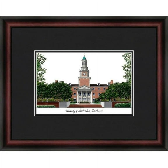 University of North Texas Academic Framed Lithograph