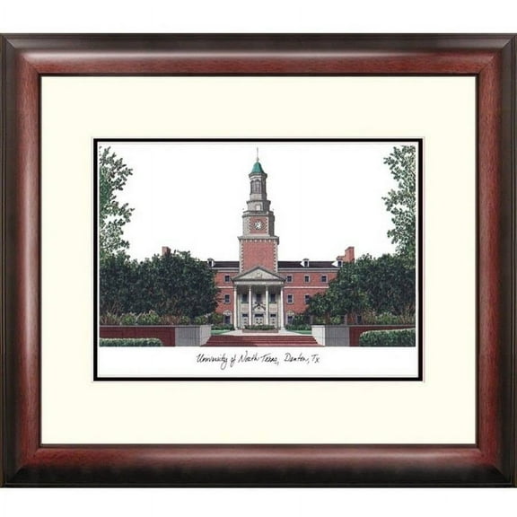 University of North Texas Alumnus Framed Lithograph