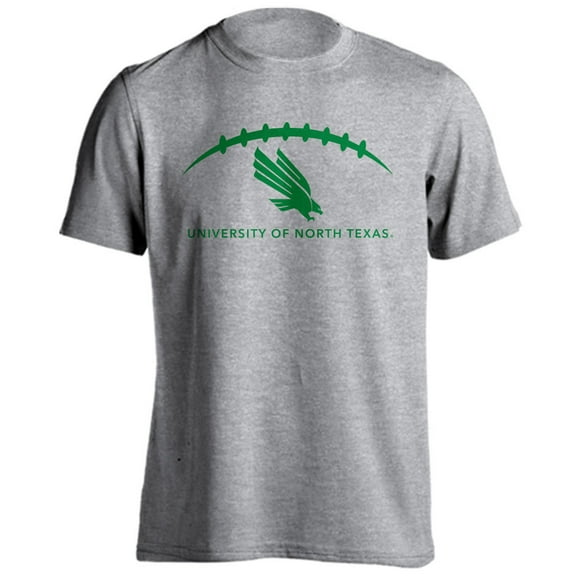 University of North Texas Mean Green Football Laces Out Logo T-Shirt
