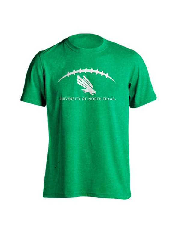 University of North Texas Mean Green Football Laces Out Logo T-Shirt