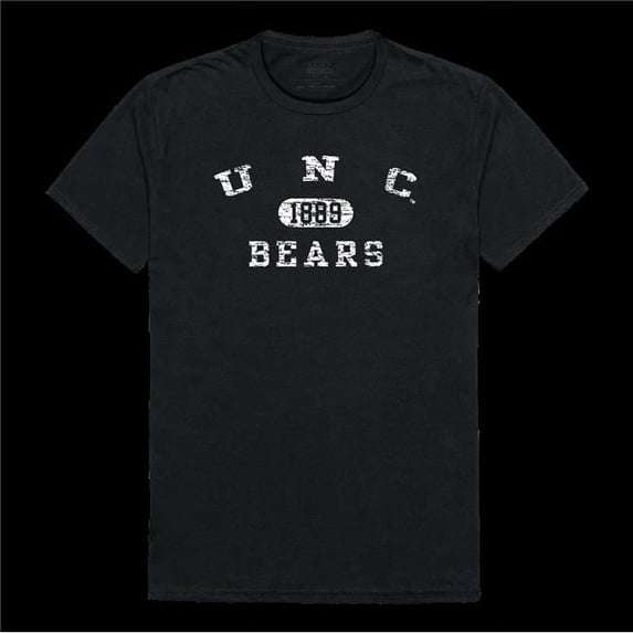 University of Northern Colorado Bears Distressed Arch College T-Shirt, Black - Extra Large