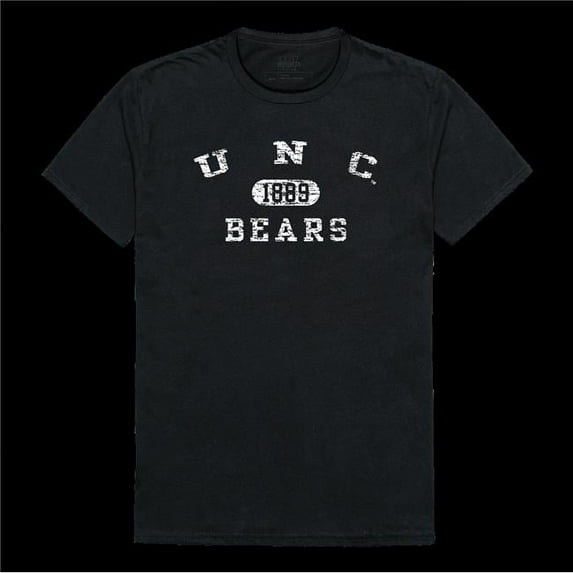 University of Northern Colorado Bears Distressed Arch College T-Shirt, Black - Medium