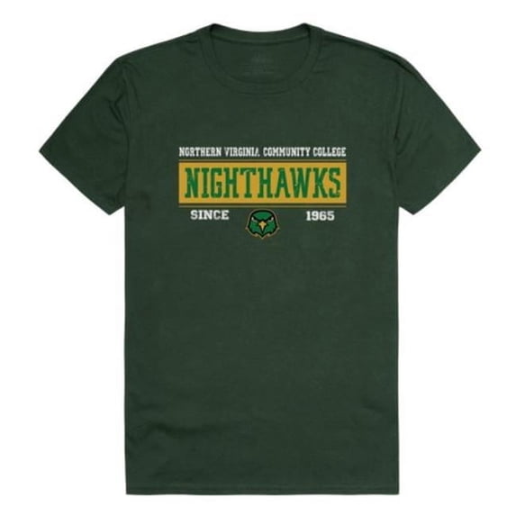 University of Northern Virginia Nighthawks College Established T-Shirt, Forest Green - Small