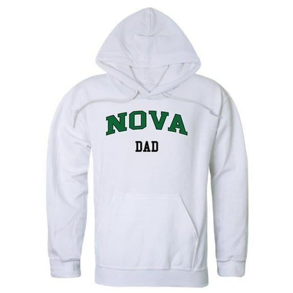 University of Northern Virginia Nighthawks Dad Hoodie, White - Extra Large