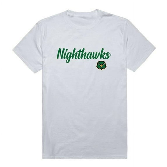 University of Northern Virginia Nighthawks Script T-Shirt, White - Small