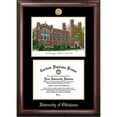 thumbnail image 1 of University of Oklahoma 8.5" x 11" Gold Embossed Diploma Frame with Campus Images Lithograph, 1 of 4