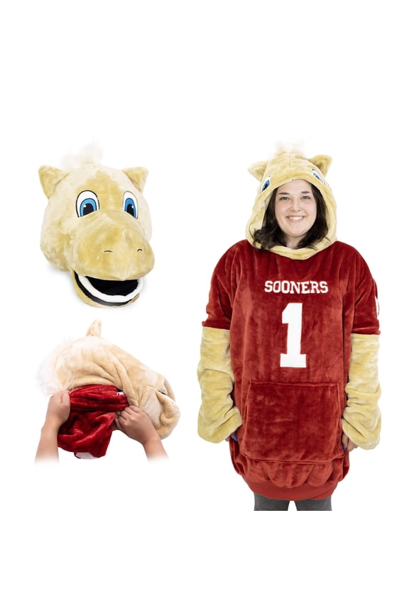 University of Oklahoma Boomer Snugible 2-in-1 Blanket Hoodie  Pillow