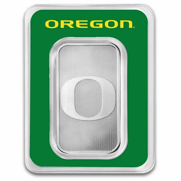 University of Oregon 1 oz Silver Bar (in TEP)