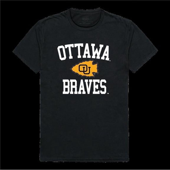 University of Ottawa Braves Arch T-Shirt, Black - 2XL