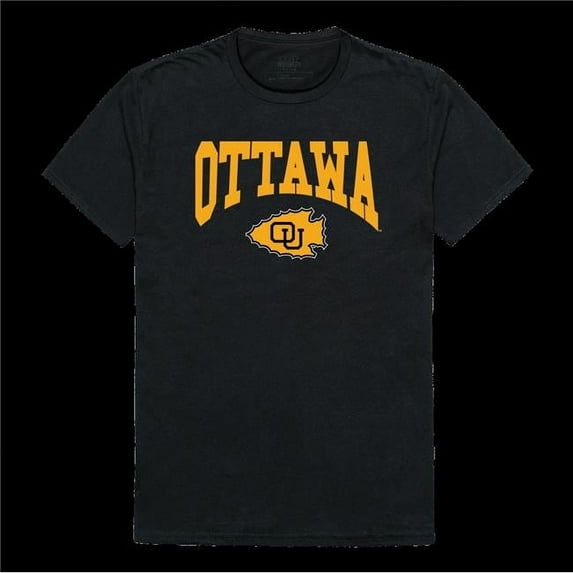 University of Ottawa Braves Athletic T-Shirt, Black - Medium