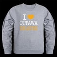 thumbnail image 1 of University of Ottawa Braves I Love Crewneck Sweatshirt, Heather Grey - Medium, 1 of 1
