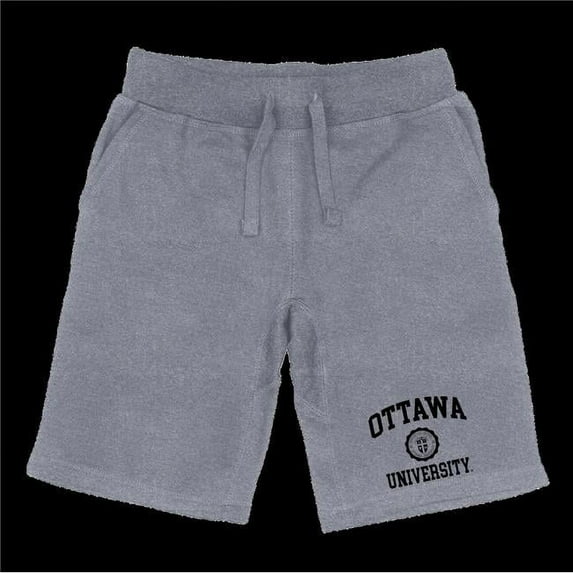 University of Ottawa Braves Seal Shorts, Heather Grey - Extra Large