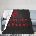 thumbnail image 1 of University of Phoenix Fleece Blanket, Very Soft Microfiber Flannel Blanket for Couch Warm and Cozy for All Seasons, 1 of 6