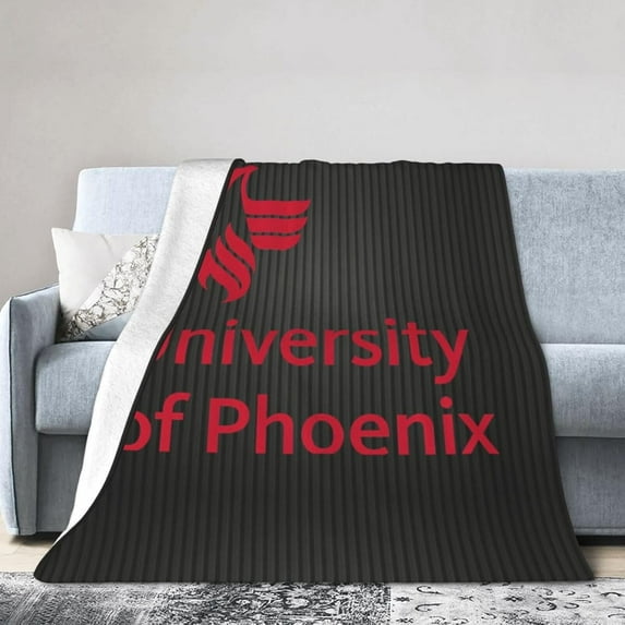 University of Phoenix Fleece Blanket, Very Soft Microfiber Flannel Blanket for Couch Warm and Cozy for All Seasons