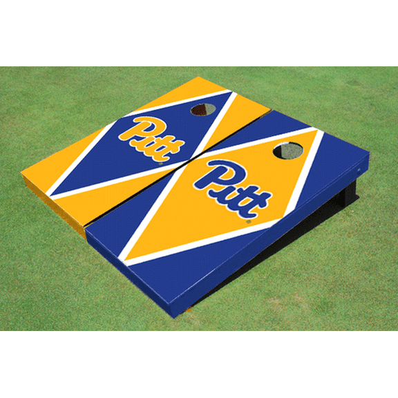 University of Pittsburgh Alternating Diamond Cornhole Boards