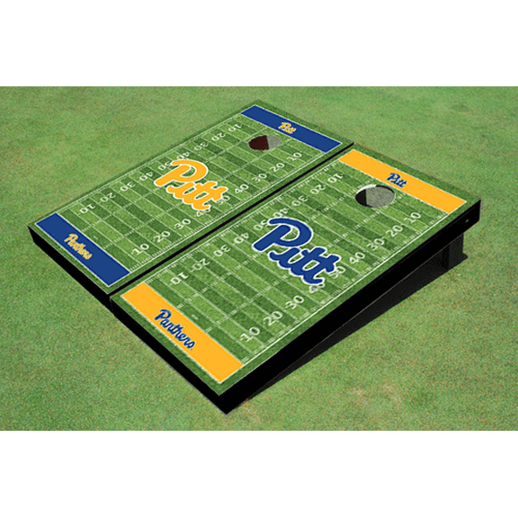 University of Pittsburgh Alternating Football Field Custom Cornhole Boards