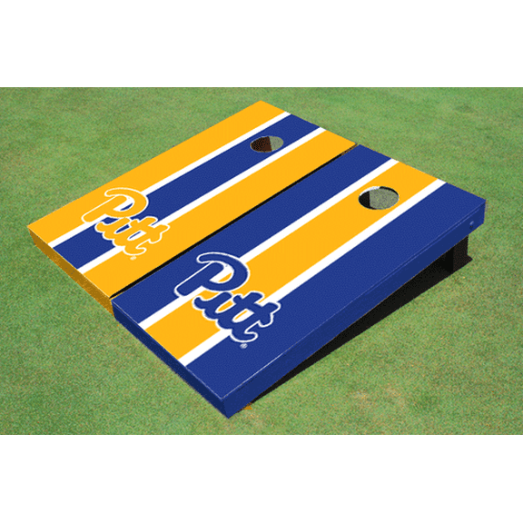 University of Pittsburgh Alternating Long Stripe Cornhole Boards