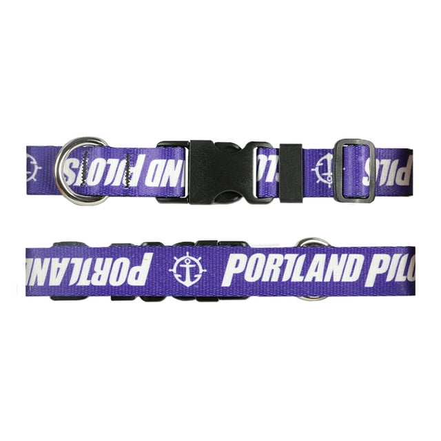 University of Portland 3/4” Inch Dog Collar, Pilots On Purple, Small
