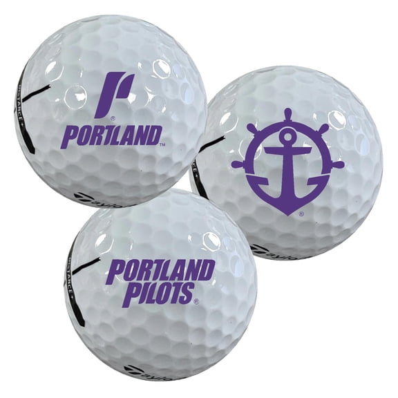 University of Portland Pilots Logo Edition Taylormade Distance+ Golf Balls 12-Pack (Dozen)