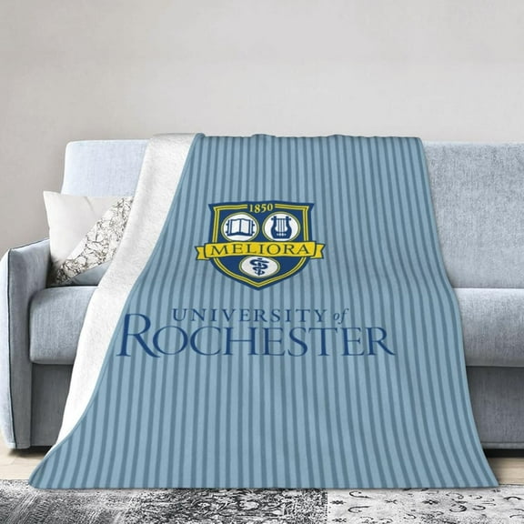 University of Rochester Ultra-Soft Micro Fleece Blanket Soft Comfortable Flannel Blanket Available for Bed Couch Living Room