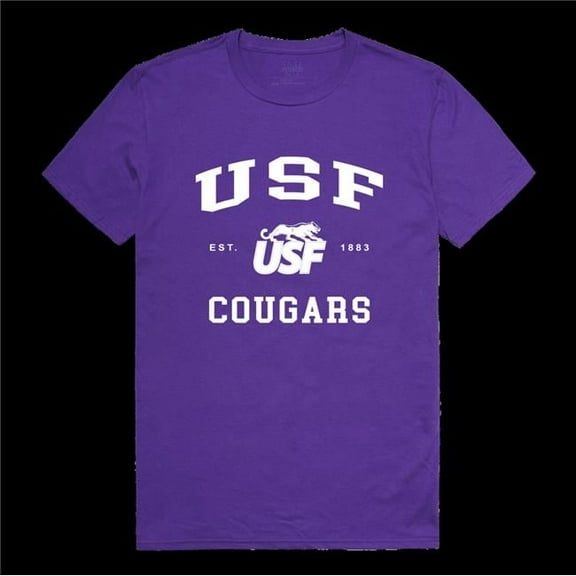 University of Sioux Falls Cougars Seal College T-Shirt, Purple - Medium