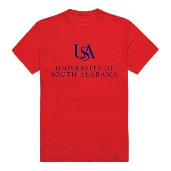 University of South Alabama Institutional T-Shirt, Red 3 - Large