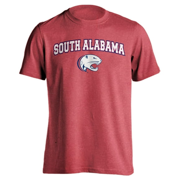 University of South Alabama Jaguars Classic Arch with Mascot Short Sleeve T-Shirt